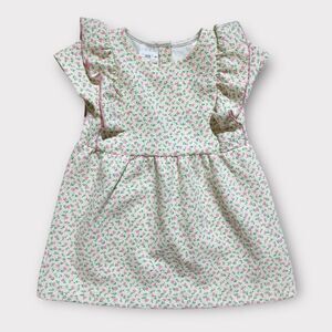 Zara Floral Ruffle Sleeve Dress